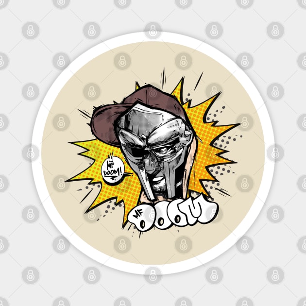 MF DOOM COMIC SKETCH DESIGN Magnet by Basic Lee